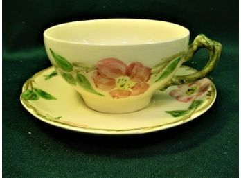 Franciscan Hand Decorated Cups And Saucers, 21 Cups, 24 Saucers   (144)