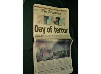 'TheOregonian' Sept. 12, 2001, 'Day Of Terror' - Entire Newspaper  (99)