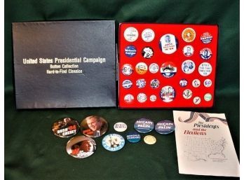 68 US Presidential Political Campagin Buttons    (96)