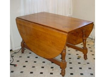 Vintage Pine Drop Leaf Table With Two 4' X 14' Leaves   (445)
