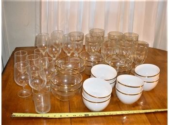 Assorted Bowls And Stemware  (405)