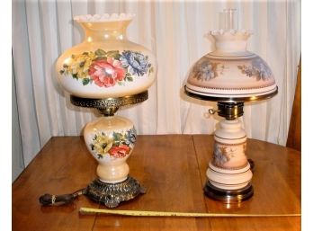 Two Vintage  Electric  Banquet Lamps, 25' & 26'  (565)