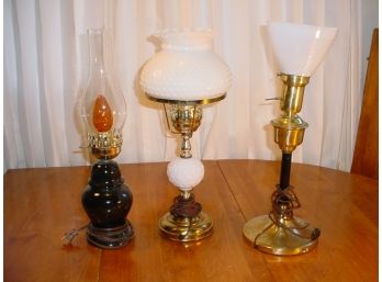 3 Table Lamps, 19', 19', 20'  (583)