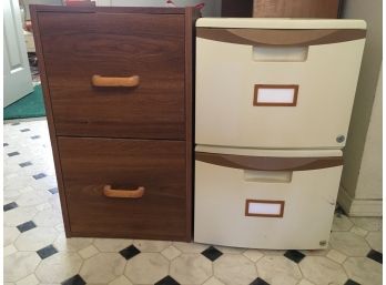 2 File Cabinets With 2 Drawers, 15'x 15'x 25'H And 15'x 18'x 25'H   (677)