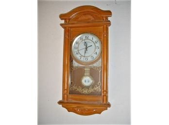 Quartz Hanging Regulator Clock, Plastic Case  (510)