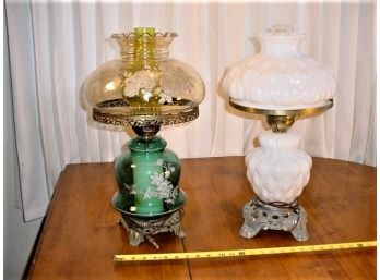 2 Vintage Electric Lamps, 22'H  (647)