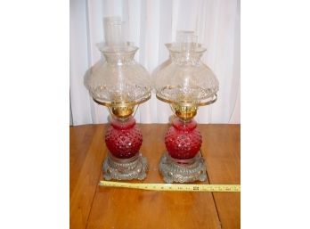 Pair Of Electric Lamps  (449)