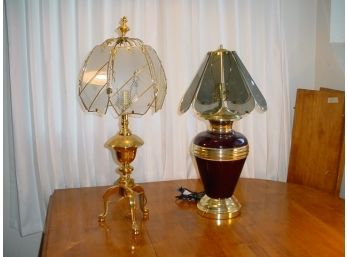 2 Large Electric Table Lamps, 27' & 31'H  (569)