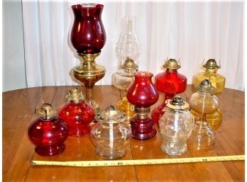 10 Vintage Oil Lamps  (488)