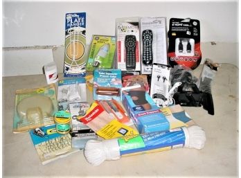 Misc. Lot - Knee Braces, Clothesline, Fishing, Remote Controllers, More  (441)