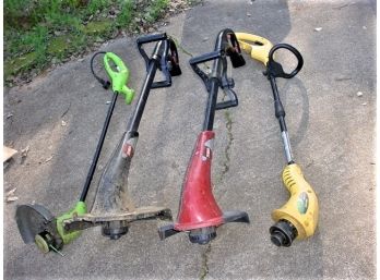 Group Of 4 Working Electric String Trimmers  (432)