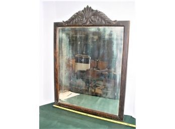 Antique Wood Framed Wall Mirror, 22'x 30', Some Pitting And Smokey Spots  (33)