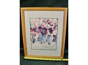 Framed Autographed Howie Long Photo, 12'x 16'   (39)