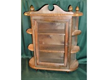 Antique Wood Framed Wall Hanging Or Table Top Display Cabinet, 20'x 8'x 24'H  (32)
