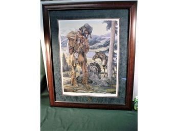 Framed And Matted Print 'Reload' By Mariam Anderson, 1881/2600, Nat. Wild Turkey Fed, 29'x 36'  (227)