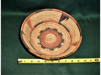 Polychrome Woven Coil  Basket, 9' Dia   (131)