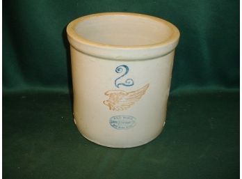 Red Wing 2 Gallon Crock, A Few Glaze Chips As Shown  (127)