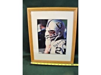 Framed  Autographed Cliff Branch Photo, 12x 16'  (38)