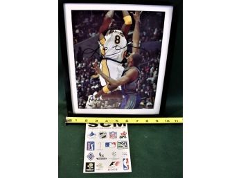 Framed Kobe Bryant Autographed 8x10' Photo   (265)