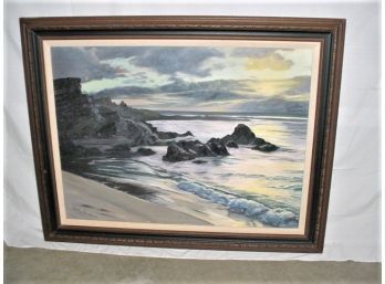 Framed Oil On Canvas, Seascape By  Betty Jenkins, 48'x 39'  (44)
