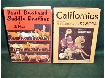 2 1994 Jo Mora Written And Illustrated Books, Reprinted From 1946 & 1949  (60)