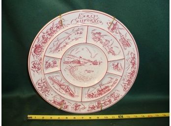 Early Calif Divided Plate, Tepco, 13.5' Dia.   (74)