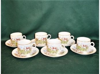 Vintage Matching Set Of 6 Cups & Saucers - Arklow, Ireland, Ironstone  (231)
