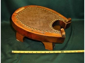 Large Vintage  Wood Boot Jack, Missing Piece, Chewed Edges  (137)