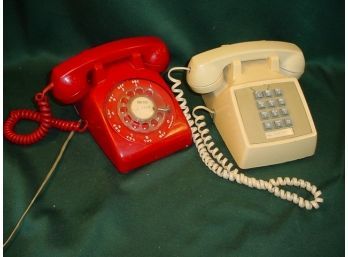 Stromburg-Carlson Rotary Dial Phone & AT&T Push Button Phone  (135)