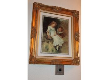 Ornately Framed Print 'sweethearts'' By Frederick Morgan, 27'x 23'   (162)