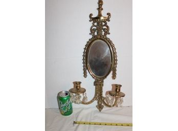 Beveled Mirror Wall Hanging Candle Holder, 7'x 23'   (13)