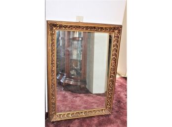 Large Framed Wall Mirror, Molded Plastic Frame, 30'x 42'  (123)