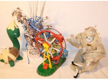 Wind Up Ferris Wheel, Doll, Stuffed Turtle  (67)