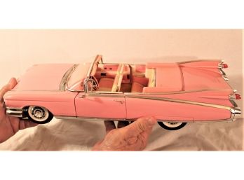 Die Cast Pink Cadillac, El Dorado, 1:12 Scale, Maisto, 1959, 19' Long  (128)