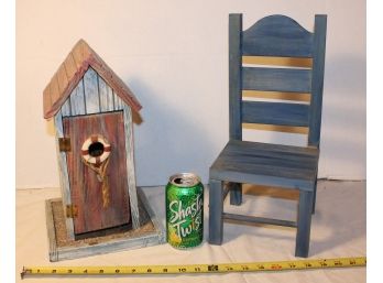 14' Birdhouse & Doll's Chair  (149)
