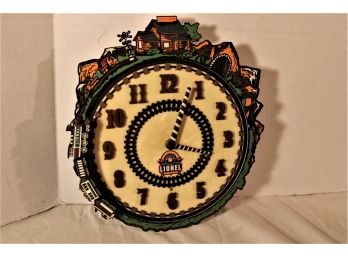 Lionel Battery Operated Plastic Wall Clock With Animated Train  (4)