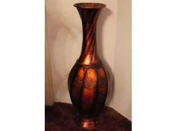 Tall Tin Amphora Vase, 44'H    (182)
