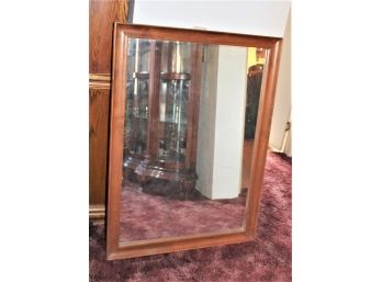 Large Wood Framed Wall Mirror, 32'x 44'  (125)