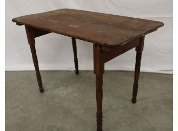 Antique Oak Small Folding Table, 24'x 14'x 15'   (26)