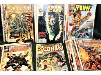 36 Marvel, DC & Malibu Comic Books   (135)