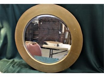 Round Beveled Glass Mirror In 24'Dia Frame   (22)