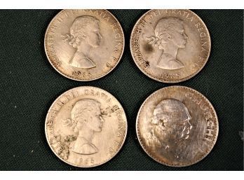 Group Of 4 Churchill Coins, 1965    (239)