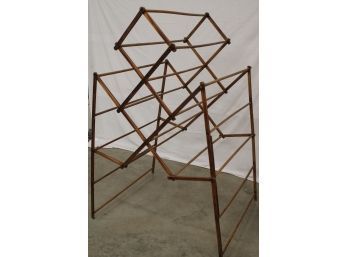 Antique Folding Drying Rack, 35' Wide, 64' High When Folded  (57)