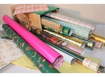 Several Rolls Holiday Wrapping Paper   (117)