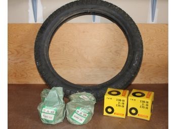 Pirelli 3.50x 19 Motorcycle Tire & 6 Pirelli Tubes  (318)
