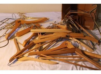 Group Of Vintage Advertising Wood And Metal Hangers, One Adv.   (65)