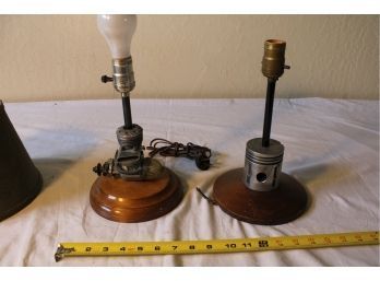 2 Steam Punk Table Lamps, 7'x 14'   (10)