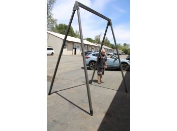 Portable Steel A Frame For Attaching Engine Hoist, 9 1/2'H, 6'Wide, 7 1/2' Long, 2' Steel Welded Stock  (131)
