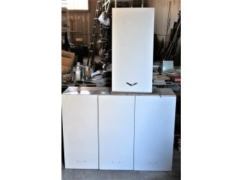 Vintage 3 Drawer Steel Cabinet, 42'x 13'x 30' & 3 Shelf Cabinet, 15'x 13'x 30'  (48)