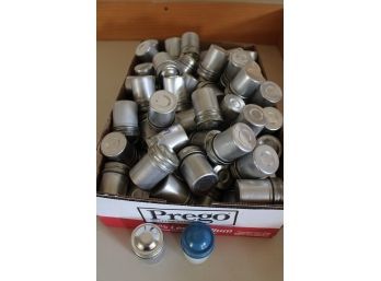 Box Full Of Empty Metal, Screw Top Film Canisters   (337)
